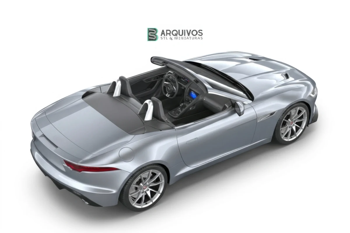Modelo 3D STL - Jaguar F-Type Regular Convertible 2021 — foto 2